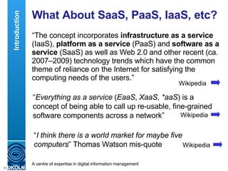 Brian Kelly and Paul Walk, SaaSy APIs (Openness in the Cloud)